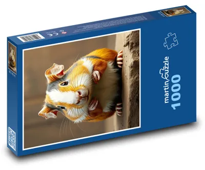 Obrázok produktu pre Puzzle 1000 Zvedavé morča v detaile - martinpuzzle