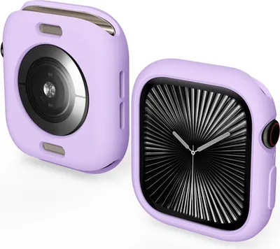Produktbild von Für Apple Watch Series 10 46mm Candy Design Smart Watch TPU Gehäuse Hülle Lila