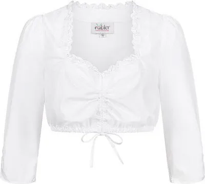 Produktbild von Dirndlbluse 3/4 Arm Isabel in Weiß von Nübler Größe 34