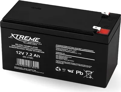Produktbild von Gelakku AGM Gelakkumulator 12V 7,2Ah Extreme Blei Akku Standy Akkumulator