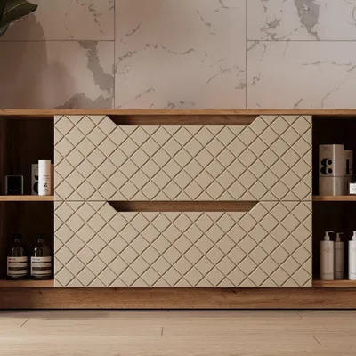Obrázek produktu pro Dolní skříňka pod dřez Vicco Lotta Kašmír 119.2 x 62.5 cm se 2 zásuvkami, Model 58579