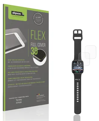 Produktbild von 2x Full Cover Schutzfolie matt für Tensky GTX20 Panzerfolie Anti-Shock