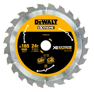 Produktbild von DEWALT Kreissägeblatt Tauchkr.165/20mm 24 WZ/FZ DT99560-QZ