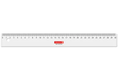 Obrázok produktu pre Brunnen 10-49 770 30, Stolové pravítko, Čierna, Priehľadná, Cm, mm, 300 mm, 1 kusov
