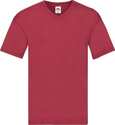 Produktbild von Fruit of the Loom 61-426-0 | Herren Original V-Neck T - Farbe: Brick Red - Größe: L