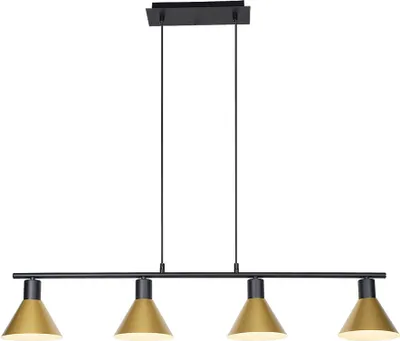 Obrázek produktu pro Závěsné svítidlo E27 4x40W matně černé 3160 Alvaro Rabalux