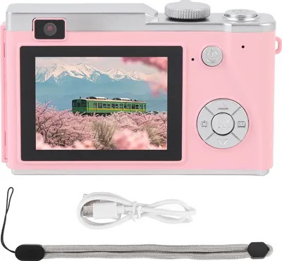 Obrázok produktu pre Digitálny fotoaparát 2,4-palcová IPS obrazovka 4K 64MP 16x zoom Vyplňte svetlo proti chveniu Kompaktný fotoaparát na cesty 64GB