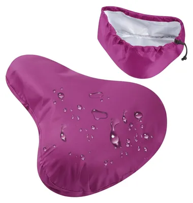 Image de Housse de selle de vélo, protection de selle, housse de pluie pour selle - Imperméable - 24 x 27 cm - Noir