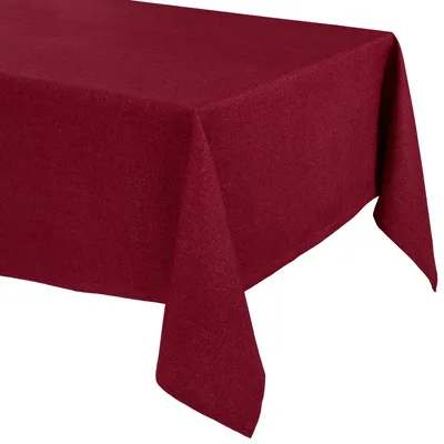 Produktbild von Elegante Tischdecke Edel Leinenoptik, Lina Tischdecke und Tischläufer,Bordeaux, (Eckig220x160cm)