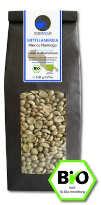 Obrázek produktu pro Surová káva Arabica Mexico Flamingo 500 g