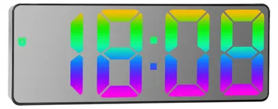 Produktbild von Digitaluhr, LED-Wecker fürs Schlafzimmer, elektronische Tischuhr mit Temperaturanzeige