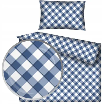 Produktbild von Designpremium Kinderbettwäsche 100x135 cm Baumwolle Karo