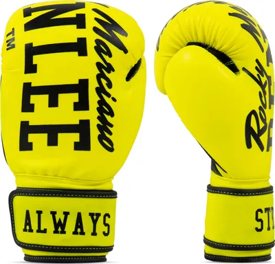 Image de Gants de boxe en similicuir CHUNKY B Neon Yellow 10 oz BENLEE