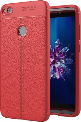 Produktbild von Handy Hülle Schutz Case für Huawei P8 Lite 2017 Cover Rahmen Etui Rot