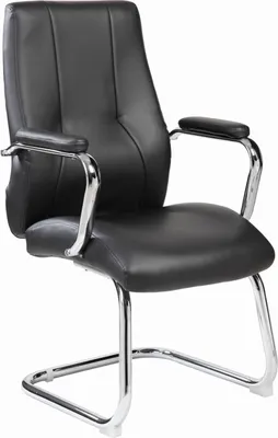Produktbild von rocada Besucherstuhl 985V22 schwarz Kunstleder