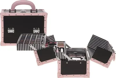 Produktbild von Basic Schminkkoffer Schwarz/Rosa