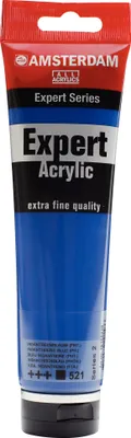 Produktbild von Amsterdam Expert Series Acrylfarbe in der Tube 150 ml - Indanthrenblau (Phthalo) 521
