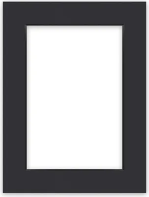 Produktbild von nielsen Conservation Passepartout 2,2 mm, Außenformat 60x80 cm für Bilder 40x60 cm, Schwarz glatt