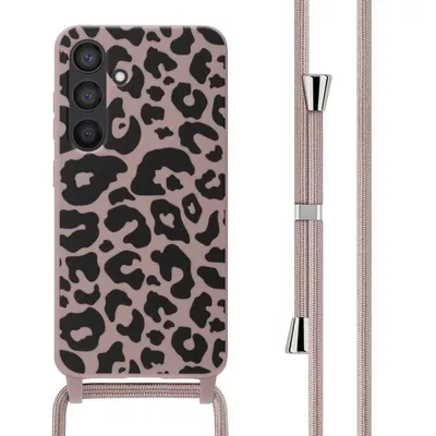 Produktbild von imoshion SilikonHülle design mit Band Samsung Galaxy S24 - Animal Pink