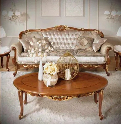 Produktbild von Couch Klassische Couchtisch Beistelltisch Sofa Wohnzimmer Tisch Möbel Holz Neu