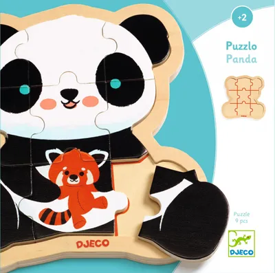 Produktbild von Holzpuzzle Der Pandabär, Djeco
