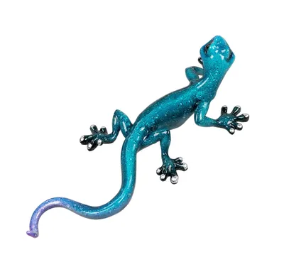 Produktbild von Wanddeko Gecko Deko Tier Figur Lurch Eidechse Salamander Drachen Skulptur