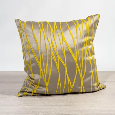 Produktbild von Kissen von Lysel - gelb Obella 38x38, reines Polyester Dekokissen