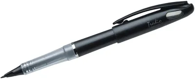 Produktbild von Pentel - Fineliner TRJ50 Tradio mit füllfederhalterartiger Spitze extra fein schwarz | 12 Stück