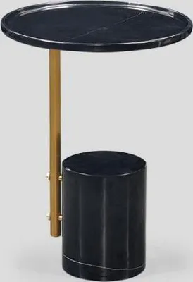 Immagine prodotto di Tavolino ausiliario nero, tavolino da caffè, tavolo di design, tavolino per il soggiorno, tavoli