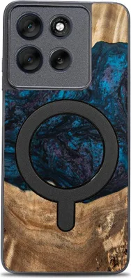 Produktbild von Holzhülle für Motorola Moto G56 5G, Bewood Unique Planets Neptun für MagSafe
