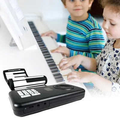Image de Clavier numérique, 88 touches, pliable, avec haut-parleurs intégrés, 88 touches