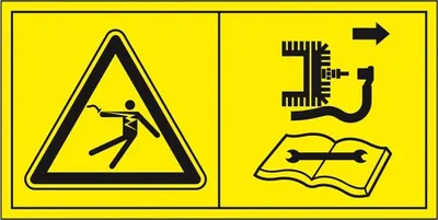 Produktbild von Dreifke® Aufkleber I Hinweisschild Elektrischer Schock, ISO 11684, Polyesterf...