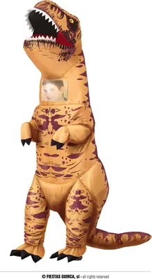 Produktbild von Dinosaurus T-Rex Opblaasbaar Volwassene Kostüm mit one size