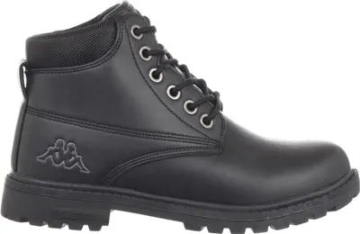A single black boot is shown against a white background.