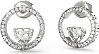 Image de Guess Boucles d'oreilles pour femmes JUBE04666JWRHT-U Argenté