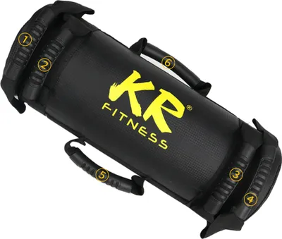 Image de sac de sable d'entraînement de 15 kg rempli de sable Power Bag, sac de sable réglable en poids Fitness Powerbag, pour l'haltérophilie, la course, le sport et le powerlifting