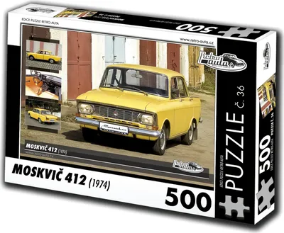 Image de RETRO-AUTA Puzzle Nr. 36 Moskvich 412 (1974) 500 Teile
