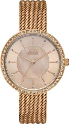 Produktbild von Damenarmbanduhr SLAZENGER SL.09.2049.3.04 in Roségold Fashion als Geschenk.