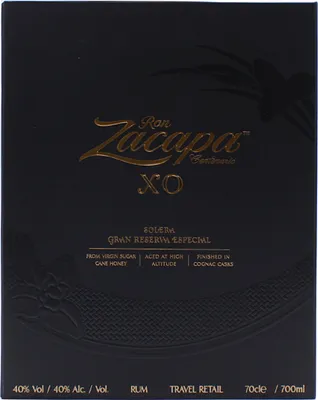 Produktbild von Ron Zacapa Centenario XO Solera Gran Reserva Especial Finished in Cognac Casks in hochwertiger Geschenkpackung Guatemala | 40 % vol | 0,7 l
