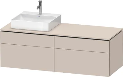 Produktbild von DURAVIT LC4870L91910000 Konsolen-WTU wandhängend L-Cube 550x1