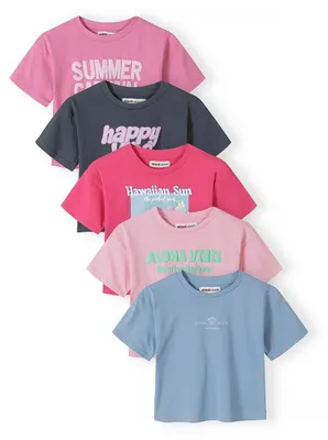 Produktbild von Minoti T Shirt Baumwolle Multicolor Gr. 98 für Mädchen