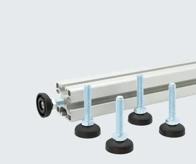 Produktbild von 4x Stellfuss für 30x30, 30x60, 40x40 und 40x80 Aluprofil