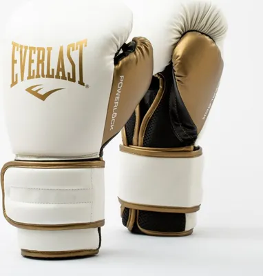Produktbild von Everlast Powerlock 2r Training Glove, White/gold 14oz