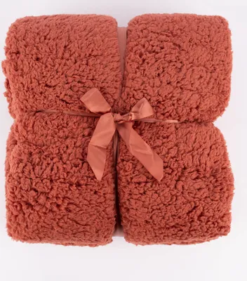 Produktbild von Mikrofaserdecke Kuscheldecke TEDDY rost 150x200cm