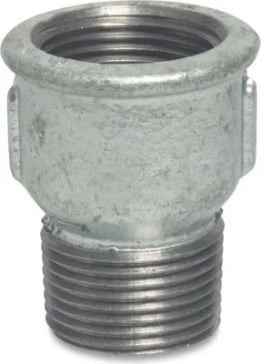 Produktbild von Gewindefitting Temperguss Muffennippel 1/2" IG x 1/2" AG