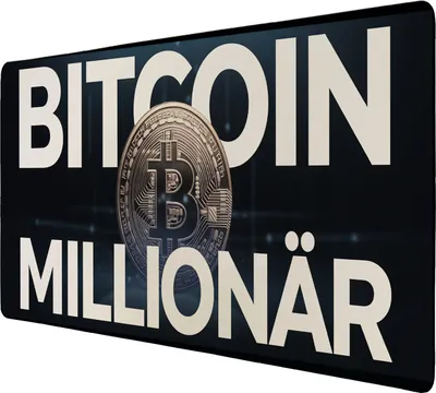Produktbild von Bitcoin-Symbol Bitcoin Millionär Schreibtischunterlage 89x40cm XXL Mauspad