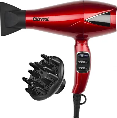 Obrázok produktu pre Girmi PH6002 2300W červený sušič vlasov + KONCENTRÁTOR DIFFUSER