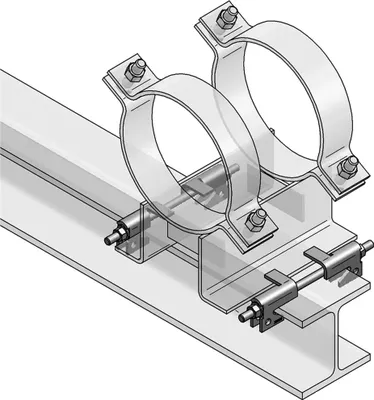 Produktbild von MEFA Führungsklammer Typ A III, für HEA 200 H EB 180-200 IPE 360-400, 1 Stk.