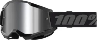 Immagine prodotto di 100percent Strata 2 Occhiali da sole Lenti argento specchio nero/CAT3 Lenti argento specchio nero/CAT3