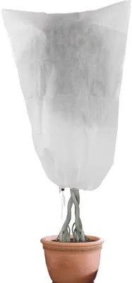 Produktbild von Unyqoos® Winterschutzhülle für Kübelpflanzen 120×180 cm – 100% Polypropylen, atmungsaktiv, mit Reißverschluss & Kordelzug, Schutz vor Frost, Wind und Schnee